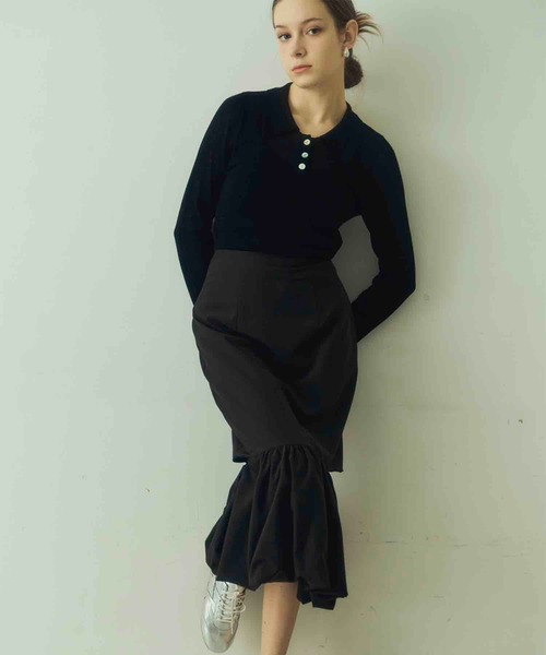 Luan(ルアン)の「【Luan】BALLOON SKIRT/バルーンスカート(スカート・レディース・ブラック/ホワイト・1/0)」の11枚目の写真
