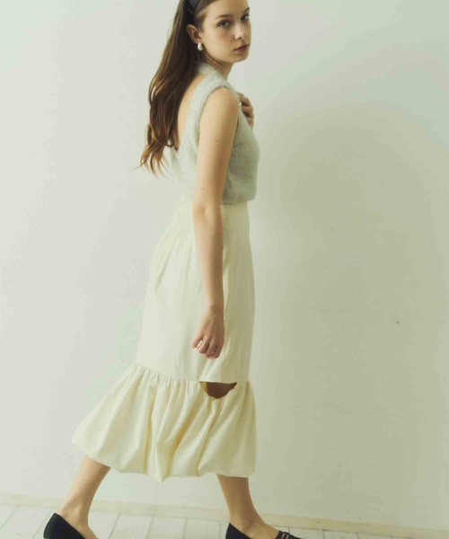 Luan(ルアン)の「【Luan】BALLOON SKIRT/バルーンスカート(スカート・レディース・ブラック/ホワイト・1/0)」の7枚目の写真