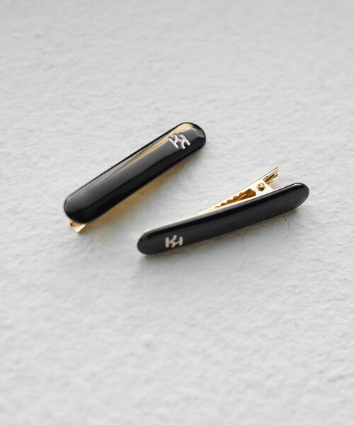 Kastane（カスタネ）の「【新色追加/fiw.】ロゴピンSET（ヘアピン・レディース・サックスブルー/ブラウン/レッド/ブラック・FREE）」の2枚目の写真