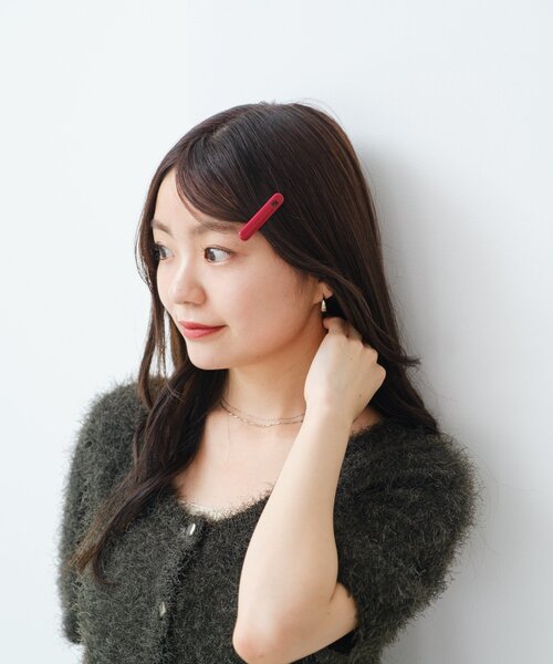 Kastane（カスタネ）の「【新色追加/fiw.】ロゴピンSET（ヘアピン・レディース・サックスブルー/ブラウン/レッド/ブラック・FREE）」の6枚目の写真