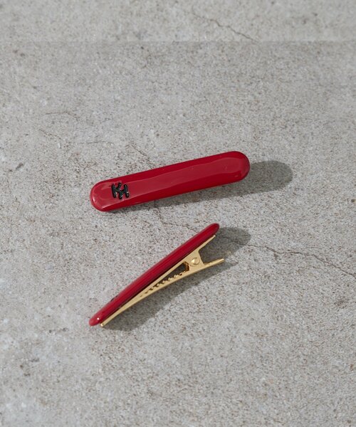 Kastane（カスタネ）の「【新色追加/fiw.】ロゴピンSET（ヘアピン・レディース・サックスブルー/ブラウン/レッド/ブラック・FREE）」の8枚目の写真