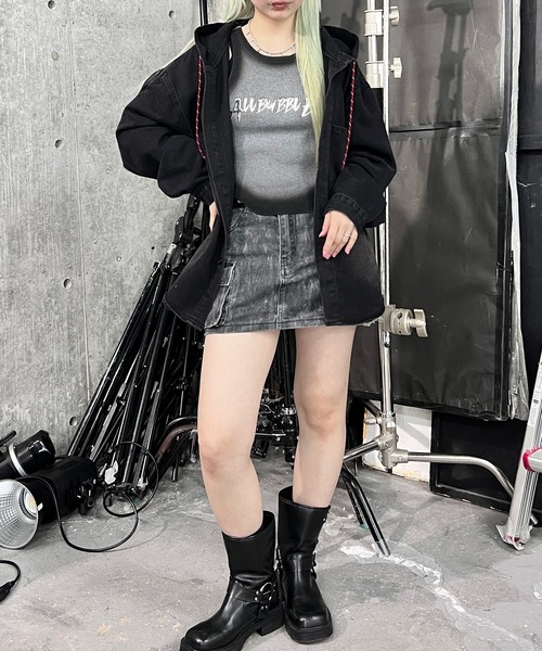 Figments（フィグメンツ）の「メタルロゴタンク（タンクトップ・レディース・ホワイト/グレー・FREE）」の8枚目の写真