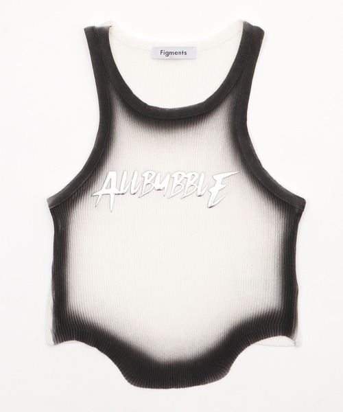 Figments（フィグメンツ）の「メタルロゴタンク（タンクトップ・レディース・ホワイト/グレー・FREE）」の10枚目の写真
