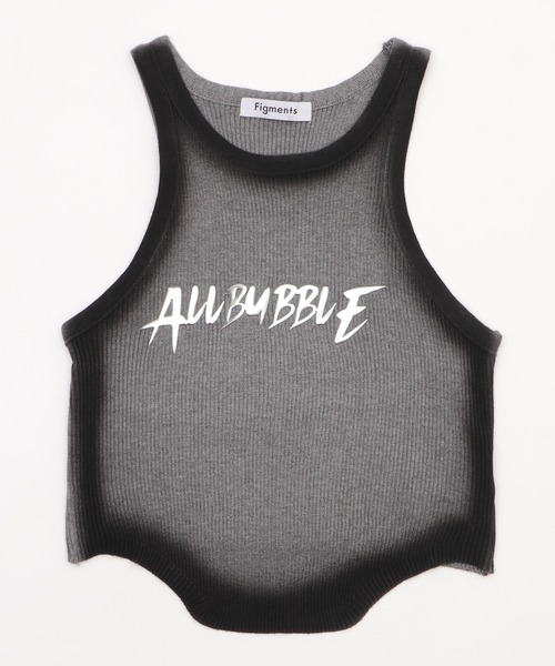 Figments（フィグメンツ）の「メタルロゴタンク（タンクトップ・レディース・ホワイト/グレー・FREE）」の11枚目の写真