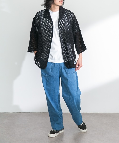 ARMY TWILL(アーミーツイル)の「ARMY TWILL Cotton Mesh Shirts(シャツ/ブラウス・メンズ・ブラック/ホワイト系その他・SMALL/MEDIUM)」の8枚目の写真