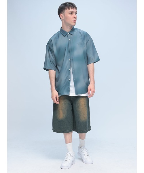 SAKAZEN(サカゼン)の「Naive magic 柄シャツ 半袖 シャツ メンズ モノトーン 花柄(シャツ/ブラウス・メンズ・C/D/E/F/A/B・M/L)」の11枚目の写真