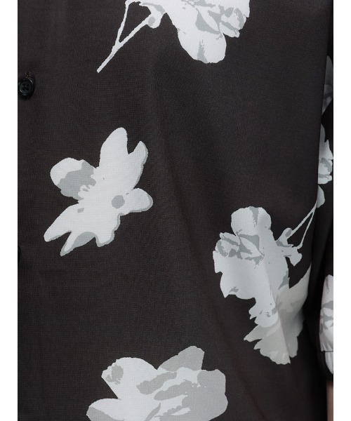 SAKAZEN(サカゼン)の「Naive magic 柄シャツ 半袖 シャツ メンズ モノトーン 花柄(シャツ/ブラウス・メンズ・C/D/E/F/A/B・M/L)」の18枚目の写真