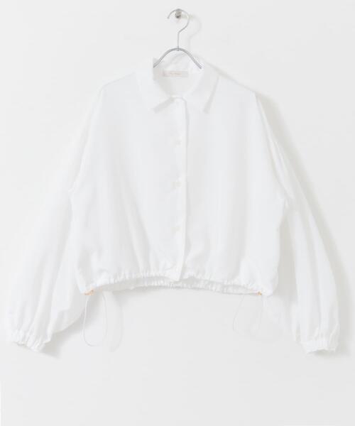 F by ROSSO（エフバイロッソ）の「F by ROSSO　UVCUT撥水ボリュームスリーブシャツ（シャツ/ブラウス・レディース・ベージュ/ホワイト・FREE）」の10枚目の写真