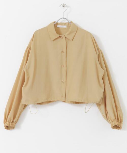 F by ROSSO（エフバイロッソ）の「F by ROSSO　UVCUT撥水ボリュームスリーブシャツ（シャツ/ブラウス・レディース・ベージュ/ホワイト・FREE）」の20枚目の写真