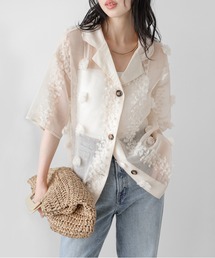 La-gemme | シアージャガード シャツジャケット(シャツ/ブラウス)