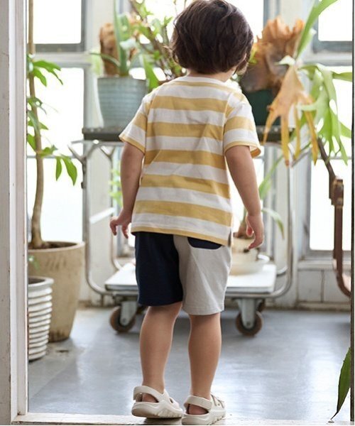 petit main（プティマイン）の「【プティプラ】BOYSハーフパンツ（その他パンツ・キッズ・ネイビー/ダークブルー/ホワイト系その他/ライトグリーン/チャコール/サックスブルー/カーキ/クリーム・80ｃｍ/100cm/110cm/120cm/90cm/130cm）」の10枚目の写真