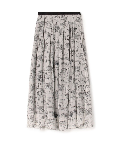 LandScapeシルクストレッチ イージータックスカート（スカート