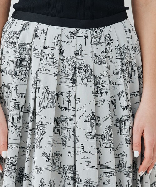 LandScapeシルクストレッチ イージータックスカート（スカート