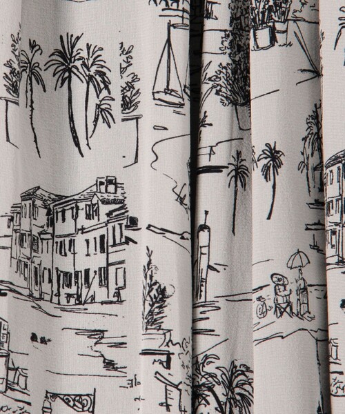 GALERIE VIE（ギャルリー ヴィー）の「LandScapeシルクストレッチ イージータックスカート（スカート・レディース・グレー系その他/ブラック系その他・36/32）」の10枚目の写真