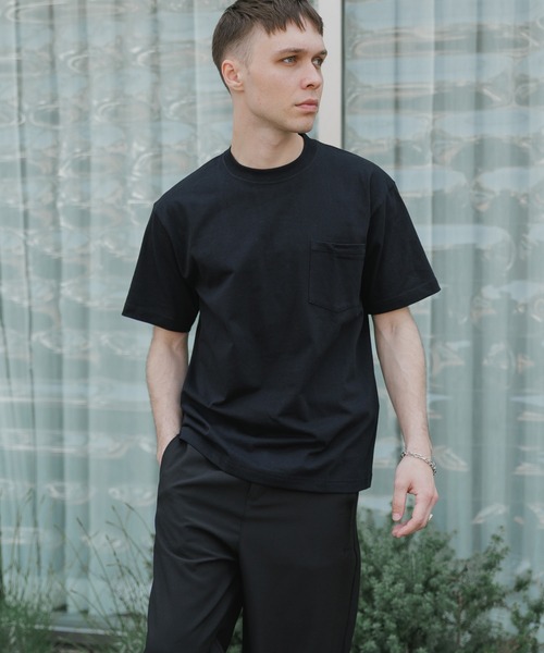 HANES(ヘインズ)の「Hanes/ヘインズ 1P S/S POCKET TEE BEEFY-T 胸ポケットTシャツ ヘビーウェイト 秋 秋服 2026年秋冬(Tシャツ/カットソー・メンズ・ネイビー/ホワイト/ブラック・XL/L/M/S)」の2枚目の写真