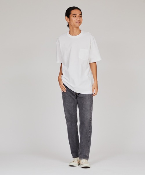 HANES(ヘインズ)の「Hanes/ヘインズ 1P S/S POCKET TEE BEEFY-T 胸ポケットTシャツ ヘビーウェイト 秋 秋服 2026年秋冬(Tシャツ/カットソー・メンズ・ネイビー/ホワイト/ブラック・XL/L/M/S)」の8枚目の写真