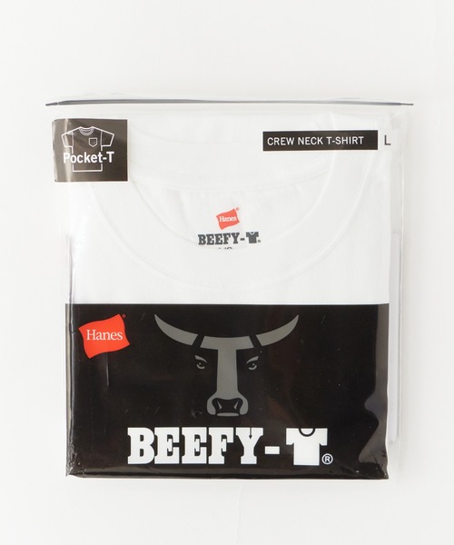 HANES(ヘインズ)の「Hanes/ヘインズ 1P S/S POCKET TEE BEEFY-T 胸ポケットTシャツ ヘビーウェイト 秋 秋服 2026年秋冬(Tシャツ/カットソー・メンズ・ネイビー/ホワイト/ブラック・XL/L/M/S)」の18枚目の写真
