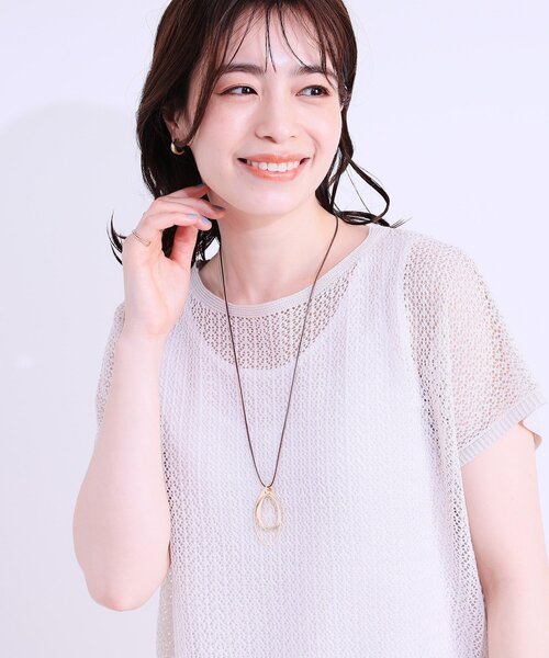 SHOO・LA・RUE（シューラルー）の「オーバル2連コードネックレス（ネックレス・レディース・ピンクゴールド/ゴールド/シルバー・00）」の4枚目の写真