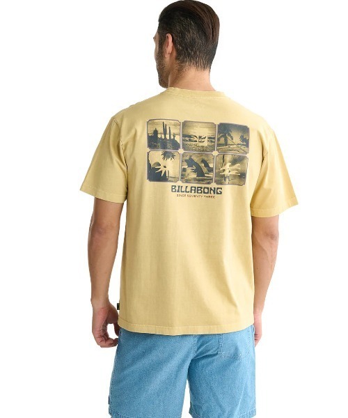 BILLABONG(ビラボン)の「BILLABONG メンズ WINDOW Tシャツ 【2025年夏モデル】/ビラボン半袖バックプリントTシャツ(Tシャツ/カットソー・メンズ・グリーン系その他/イエロー系その他/ブラック・LARGE/MEDIUM/X-LARGE)」の3枚目の写真