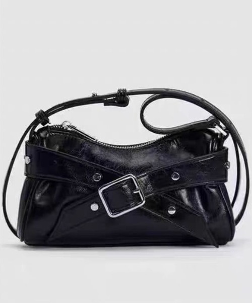 バックルポイント●ショルダー、クロスバック（22-863） Nylon OX SQUARE CROSS BAG / GRAY | R/F STORE |