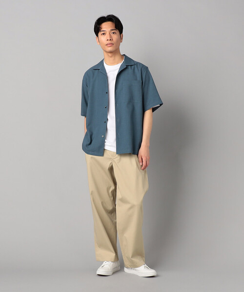 COMME CA MEN(コムサメン)の「リネンライクストレッチ オープンカラー半袖シャツ(シャツ/ブラウス・メンズ・カーキ/ブルー/ライトグレー・M/L)」の11枚目の写真