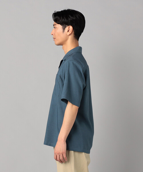 COMME CA MEN(コムサメン)の「リネンライクストレッチ オープンカラー半袖シャツ(シャツ/ブラウス・メンズ・カーキ/ブルー/ライトグレー・M/L)」の17枚目の写真