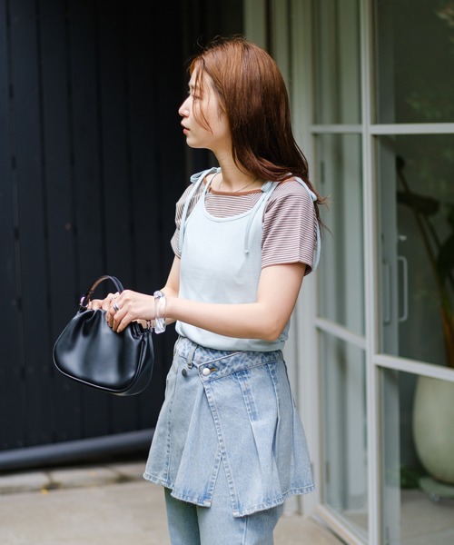 Kastane(カスタネ)の「【セットアイテム】ボーダーTEE×キャミSET(Tシャツ/カットソー・レディース・グレー/ブラック/サックスブルー・FREE)」の22枚目の写真