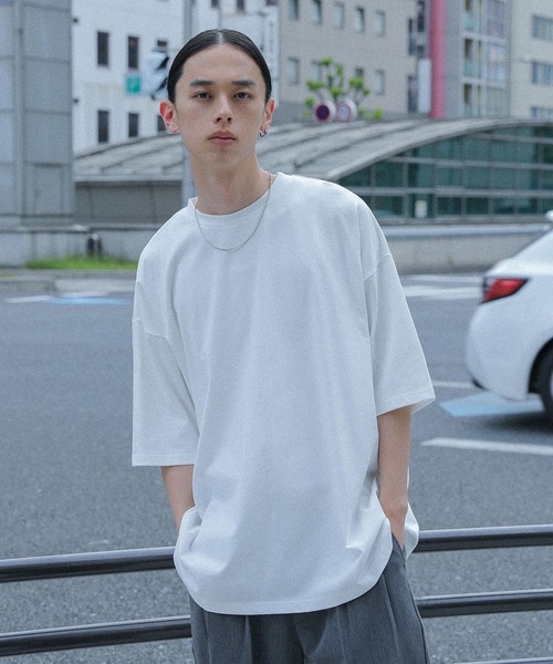 MDR（エムディアール）の「『フラワー刺繍オーバーサイズTシャツ』（Tシャツ/カットソー・メンズ・オフホワイト/ブラック・L/M）」の6枚目の写真