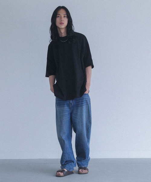 MDR（エムディアール）の「『フラワー刺繍オーバーサイズTシャツ』（Tシャツ/カットソー・メンズ・オフホワイト/ブラック・L/M）」の12枚目の写真