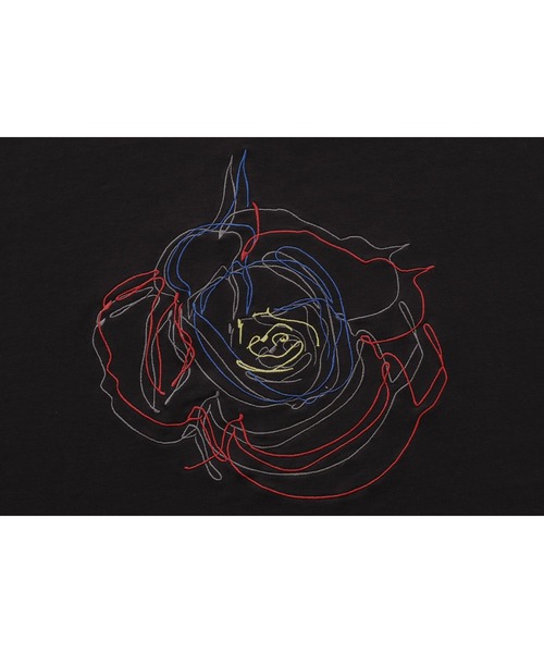 MDR（エムディアール）の「『フラワー刺繍オーバーサイズTシャツ』（Tシャツ/カットソー・メンズ・オフホワイト/ブラック・L/M）」の21枚目の写真