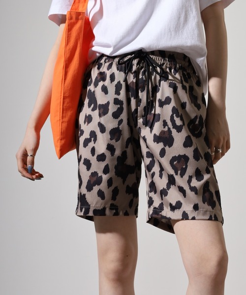 EVOLUTION(エボリューション)の「Zebra Leopard Print Shorts / ゼブラ レオパード柄ショートパンツ unisex(その他パンツ・メンズ・ミント/ホワイト/ブラック系1/ブラック/ホワイト系1/ベージュ系1・M/L)」の5枚目の写真