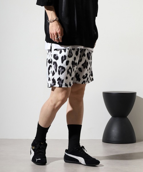 Zebra Leopard Print Shorts / ゼブラ レオパード柄ショート