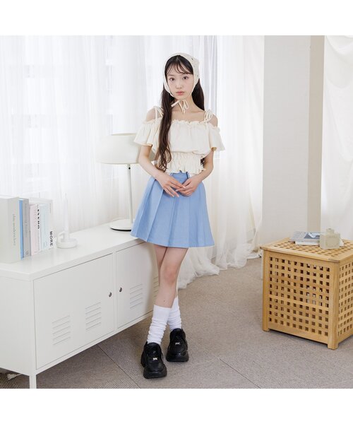 algy(アルジー)の「カップ付きデザイントップス(Tシャツ/カットソー・キッズ・グレー/ピンク/アイボリー・XX-SMALL/X-SMALL/MEDIUM/SMALL)」の5枚目の写真