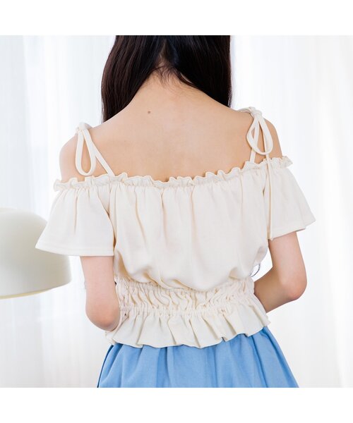 algy(アルジー)の「カップ付きデザイントップス(Tシャツ/カットソー・キッズ・グレー/ピンク/アイボリー・XX-SMALL/X-SMALL/MEDIUM/SMALL)」の7枚目の写真