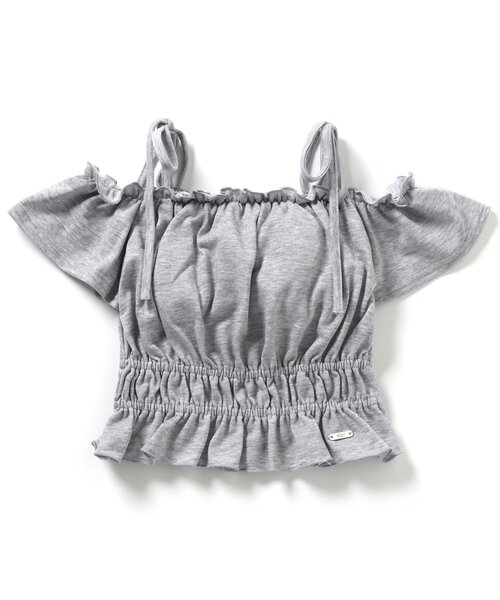 algy(アルジー)の「カップ付きデザイントップス(Tシャツ/カットソー・キッズ・グレー/ピンク/アイボリー・XX-SMALL/X-SMALL/MEDIUM/SMALL)」の8枚目の写真