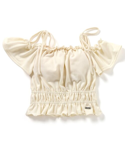 algy(アルジー)の「カップ付きデザイントップス(Tシャツ/カットソー・キッズ・グレー/ピンク/アイボリー・XX-SMALL/X-SMALL/MEDIUM/SMALL)」の11枚目の写真