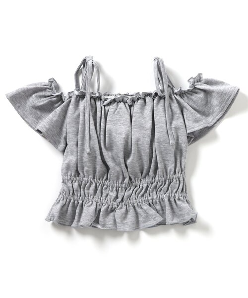 algy(アルジー)の「カップ付きデザイントップス(Tシャツ/カットソー・キッズ・グレー/ピンク/アイボリー・XX-SMALL/X-SMALL/MEDIUM/SMALL)」の12枚目の写真