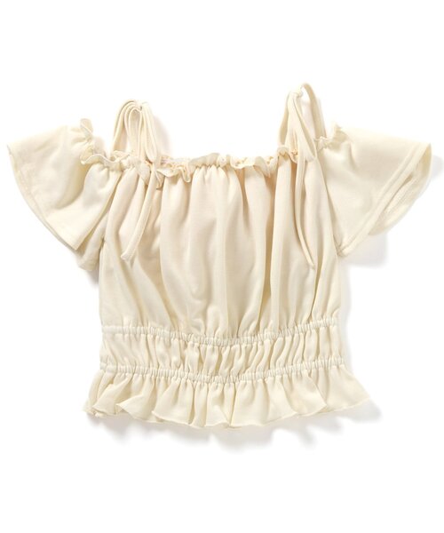 algy(アルジー)の「カップ付きデザイントップス(Tシャツ/カットソー・キッズ・グレー/ピンク/アイボリー・XX-SMALL/X-SMALL/MEDIUM/SMALL)」の13枚目の写真