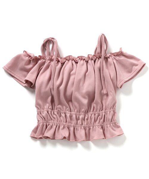 algy(アルジー)の「カップ付きデザイントップス(Tシャツ/カットソー・キッズ・グレー/ピンク/アイボリー・XX-SMALL/X-SMALL/MEDIUM/SMALL)」の14枚目の写真