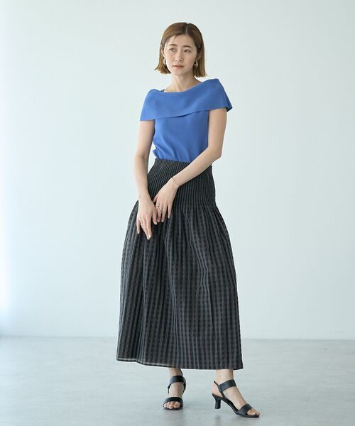 YECCA VECCA（イェッカヴェッカ）の「オフショルニット（ニット/セーター・レディース・ベージュ/ブラック/ブルー・FREE）」の15枚目の写真