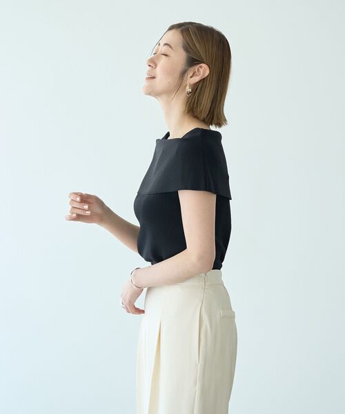 YECCA VECCA（イェッカヴェッカ）の「オフショルニット（ニット/セーター・レディース・ベージュ/ブラック/ブルー・FREE）」の17枚目の写真