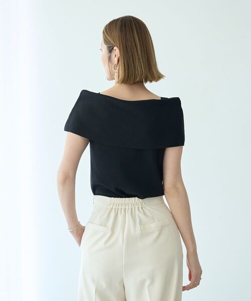 YECCA VECCA（イェッカヴェッカ）の「オフショルニット（ニット/セーター・レディース・ベージュ/ブラック/ブルー・FREE）」の18枚目の写真