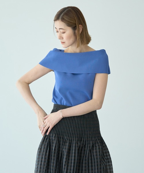 イェッカ ヴェッカ YECCA VECCA レース柄シアーニット