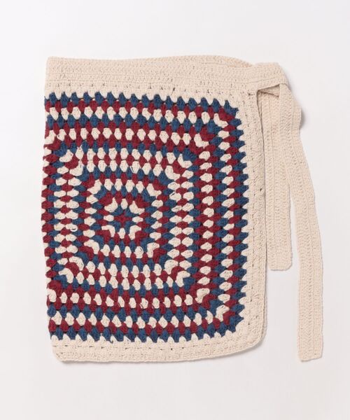 チャイハネ(チャイハネ)の「【チャイハネ】クロシェパレオ(ストール/ショール・レディース・ブラック/ホワイト・FREE)」の8枚目の写真