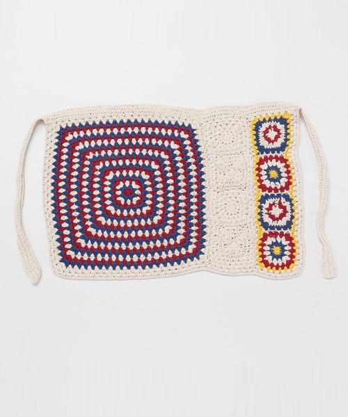 チャイハネ(チャイハネ)の「【チャイハネ】クロシェパレオ(ストール/ショール・レディース・ブラック/ホワイト・FREE)」の14枚目の写真