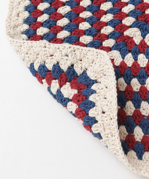 チャイハネ(チャイハネ)の「【チャイハネ】クロシェパレオ(ストール/ショール・レディース・ブラック/ホワイト・FREE)」の7枚目の写真