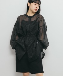 KBF | シアードロストカラーレスシャツ(シャツ/ブラウス)