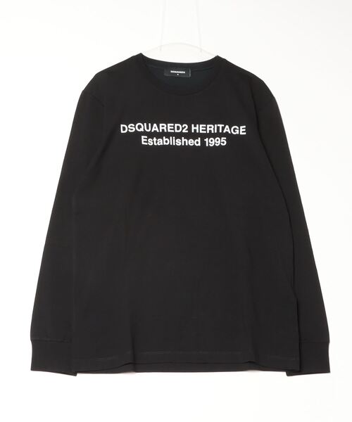 DSQUARED2(ディースクエアード)の「(日本限定)Regual Fit Long sleeve T-shirt JP/0252/CO(Tシャツ/カットソー・メンズ・ホワイト/ブラック・L/M/S/XS/XL)」の2枚目の写真