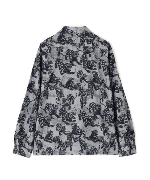 AVIREX（アヴィレックス）の「《SOUVENIR COLLECTION》SUKA SHIRTS "100 TIGER" / スカ長袖シャツ "100トラ" / AVIREX / アヴィレックス（シャツ/ブラウス・メンズ・グレー/ネイビー・XX-LARGE/X-LARGE/LARGE/MEDIUM）」の5枚目の写真