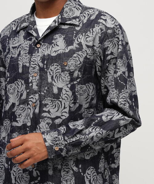 AVIREX（アヴィレックス）の「《SOUVENIR COLLECTION》SUKA SHIRTS "100 TIGER" / スカ長袖シャツ "100トラ" / AVIREX / アヴィレックス（シャツ/ブラウス・メンズ・グレー/ネイビー・XX-LARGE/X-LARGE/LARGE/MEDIUM）」の17枚目の写真